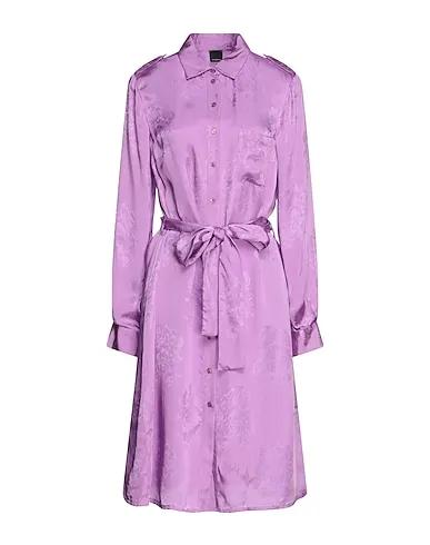 Light purple Jacquard Midi dress