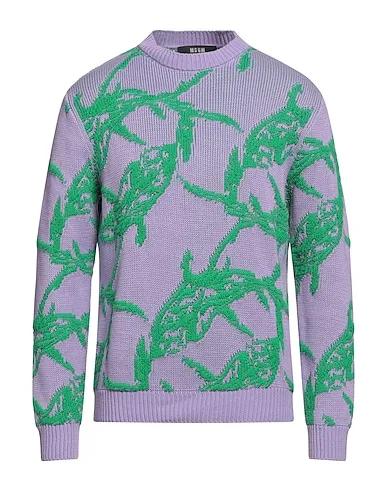 Light purple Jacquard Sweater