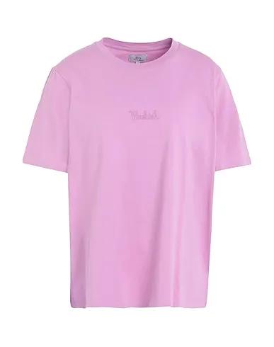 Light purple Jersey Basic T-shirt LOGO T-SHIRT 
