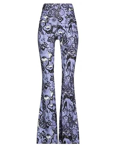 Light purple Jersey Casual pants