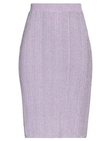 Light purple Knitted Midi skirt