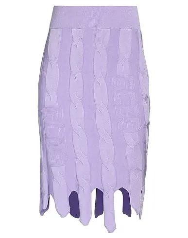 Light purple Knitted Mini skirt