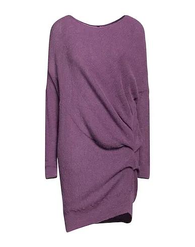 Light purple Knitted Office dress