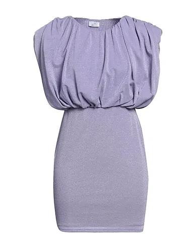Light purple Knitted Short dress