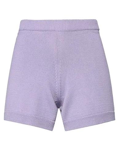 Light purple Knitted Shorts & Bermuda