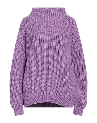 Light purple Knitted Turtleneck