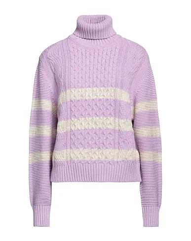 Light purple Knitted Turtleneck