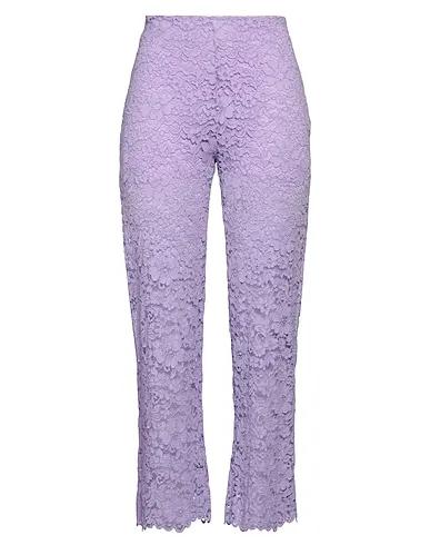 Light purple Lace Casual pants