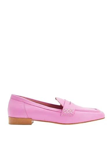 Light purple Loafers LEATHER SQUARE TOE PENNY LOAFERS
