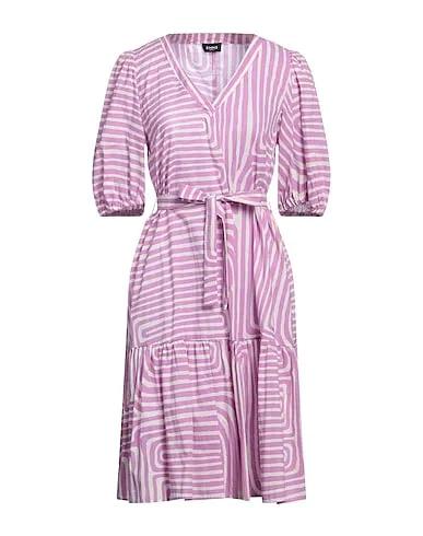 Light purple Plain weave Midi dress