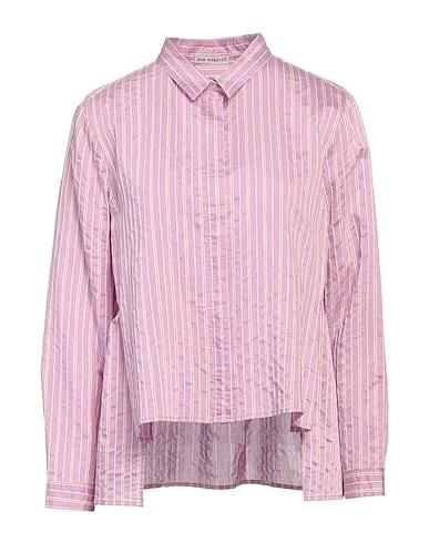 Light purple Plain weave Patterned shirts & blouses