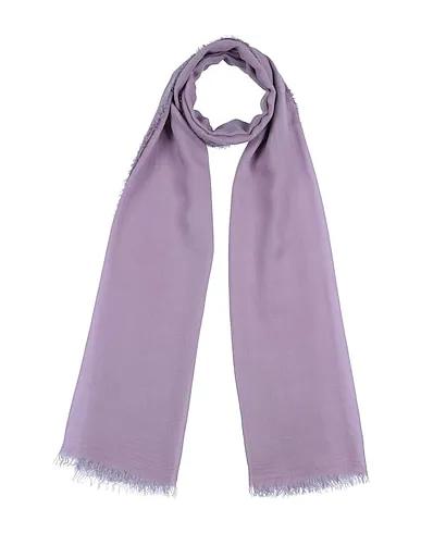 Light purple Plain weave Scarves and foulards