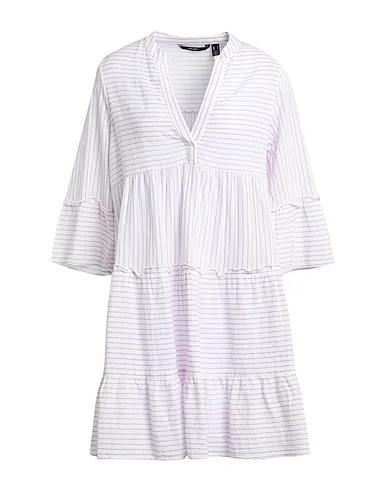 Light purple Plain weave Shirt dress