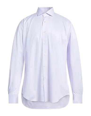 Light purple Plain weave Solid color shirt