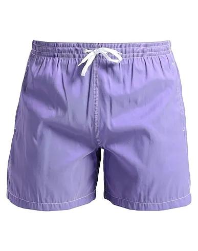 Light purple Plain weave Swim shorts