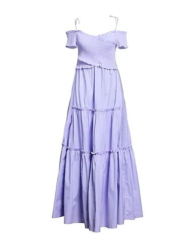 Light purple Poplin Long dress