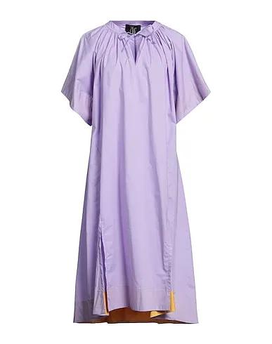 Light purple Poplin Midi dress