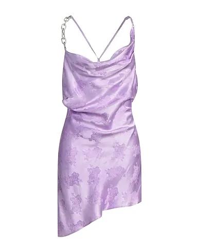 Light purple Satin Short dress