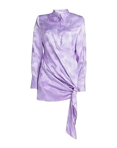 Light purple Satin Short dress