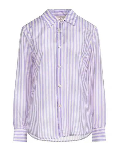 Light purple Satin Silk shirts & blouses