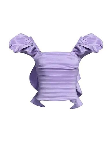 Light purple Silk shantung Top