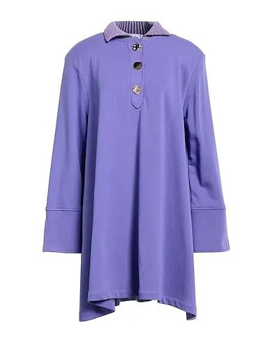 Light purple Sweatshirt Short dress