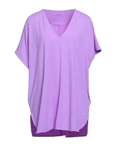 Light purple Synthetic fabric T-shirt