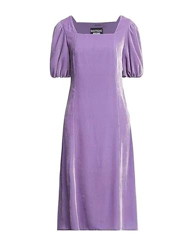 Light purple Velvet Midi dress