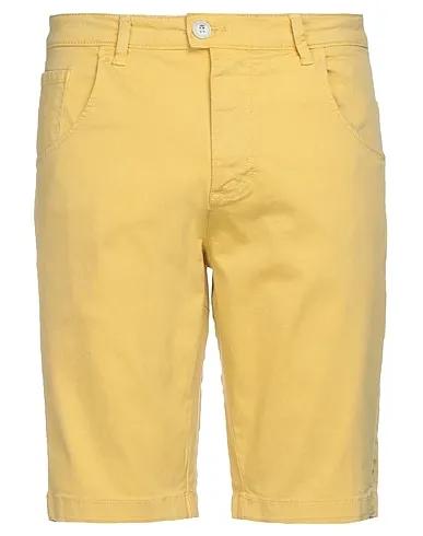 Light yellow Cotton twill Shorts & Bermuda