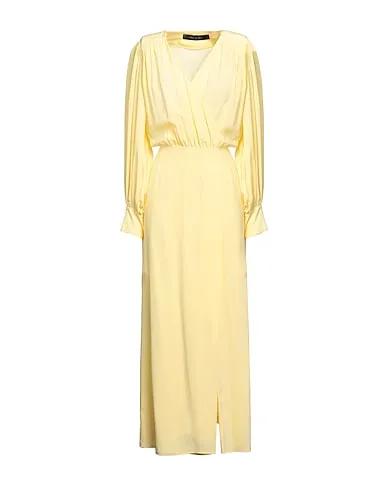 Light yellow Crêpe Long dress