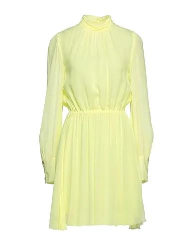 Light yellow Crêpe Short dress
