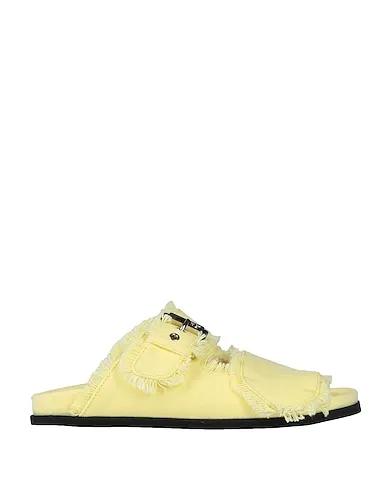 Light yellow Gabardine Sandals