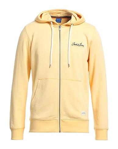 Light yellow Hooded sweatshirt JORTONS SWEAT ZIP HOOD UB NOOS	
