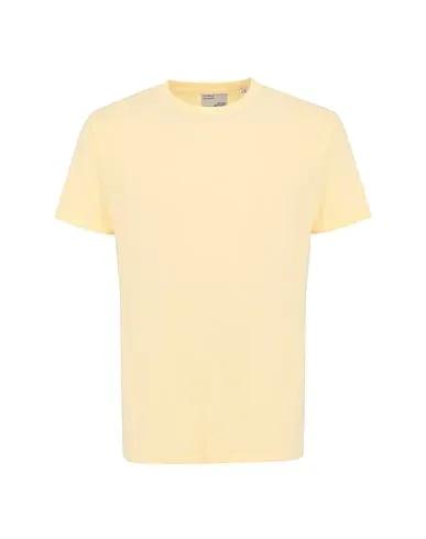 Light yellow Jersey Basic T-shirt