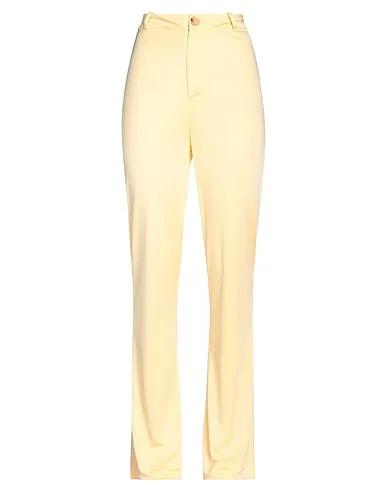 Light yellow Jersey Casual pants