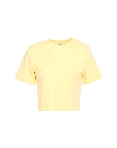 Light yellow Jersey Crop top