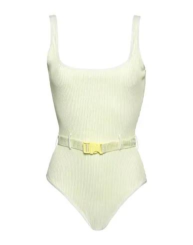 Light yellow Jersey One-piece swimsuits