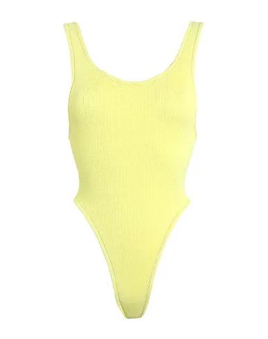 Light yellow Jersey One-piece swimsuits RUBY
