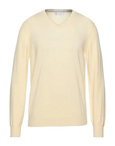 Light yellow Knitted Cashmere blend