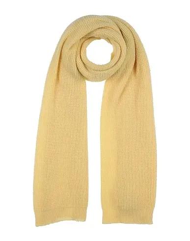 Light yellow Knitted Scarves and foulards
