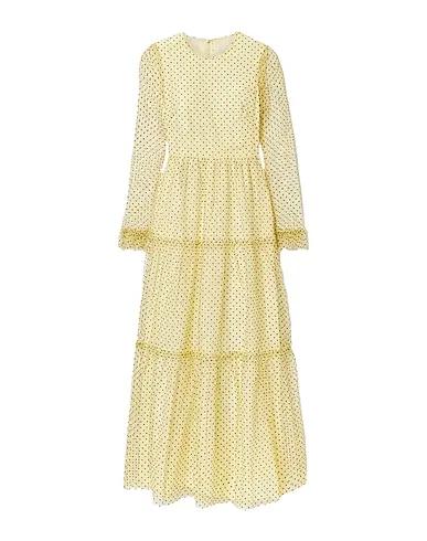 Light yellow Lace Long dress