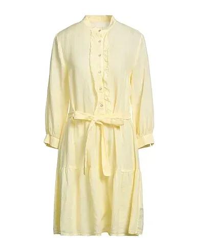 Light yellow Lace Short dress