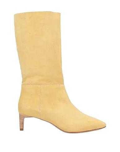 Light yellow Leather Boots