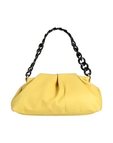 Light yellow Leather Handbag