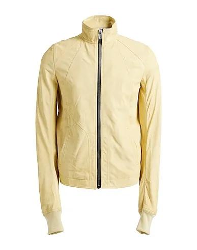 Light yellow Leather Jacket