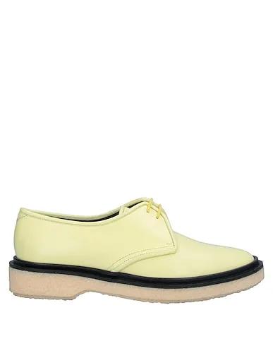 Light yellow Leather Laced shoes
