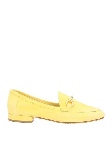 Light yellow Leather Loafers