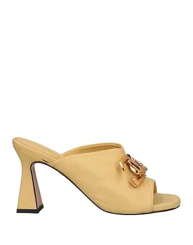 Light yellow Leather Sandals