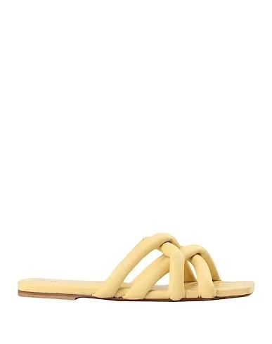 Light yellow Leather Sandals