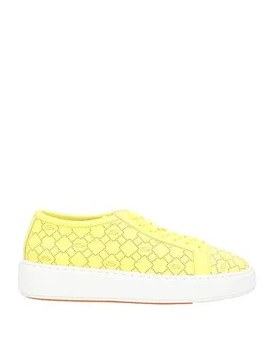 Light yellow Leather Sneakers